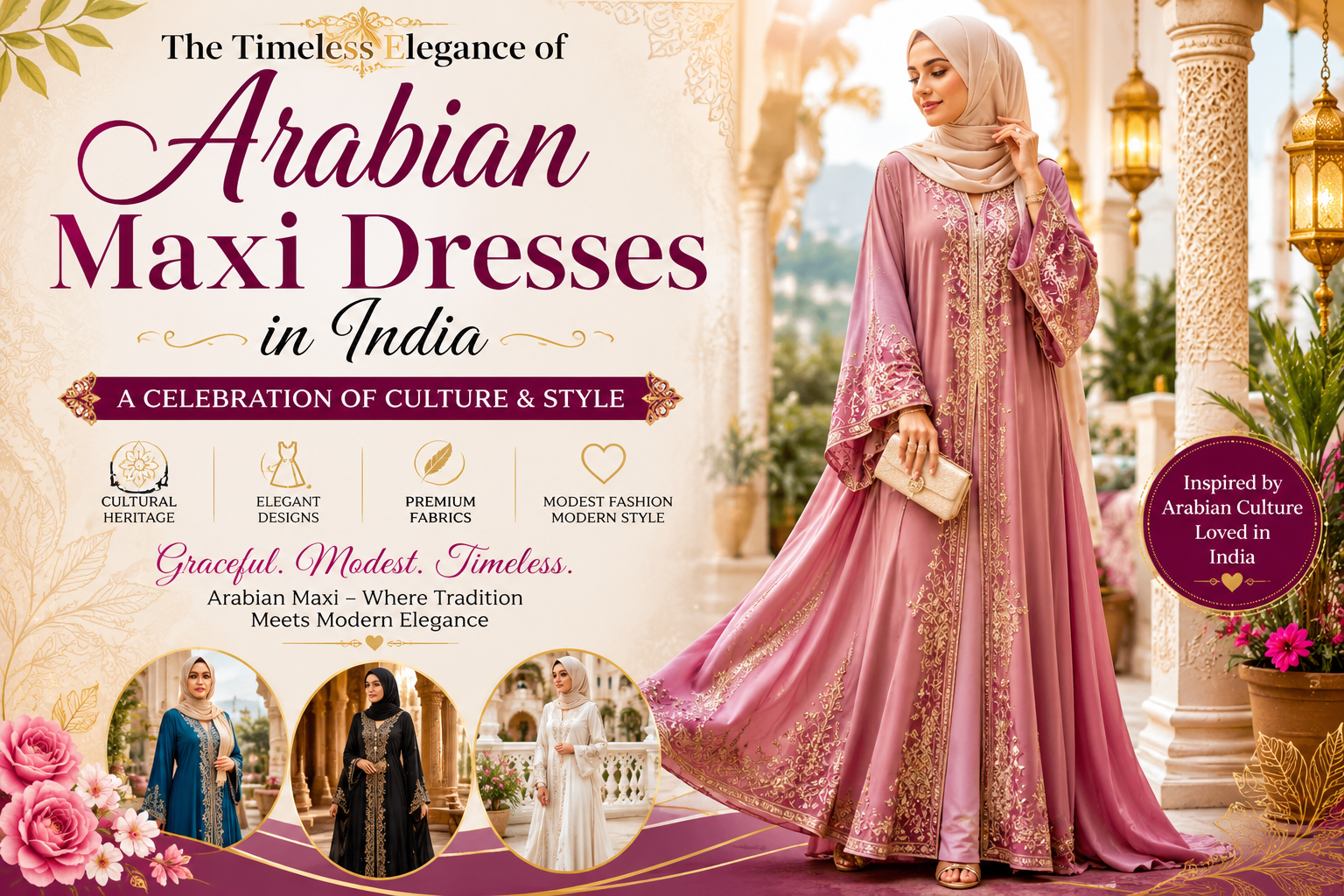 The Timeless Elegance of Arabian Maxi Dresses in India: A Celebration of Culture & Style