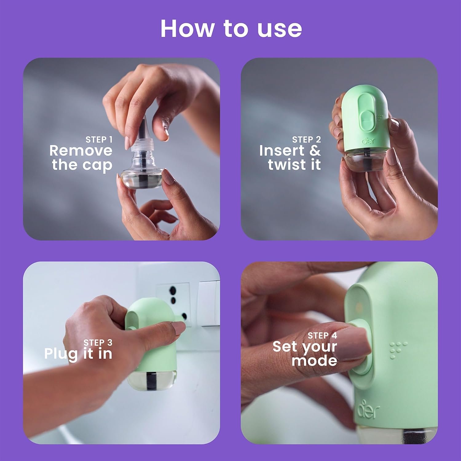 Godrej aer Plug Air Freshener Kit Violet Bloom - Image 5